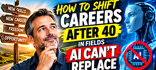 Learn how to shift careers after 40 that AI can't replace